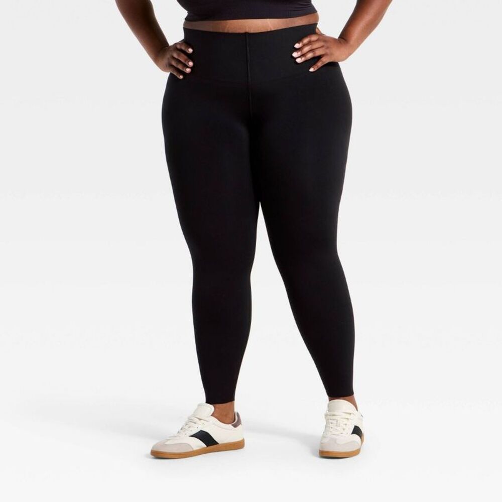 Women's Super Flex Ultra High Rise Bonded Leggings - All In Motion Black 3X